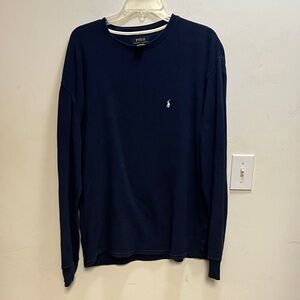 Polo by Ralph Lauren Men's Deep Blue Long Sleeve Tee